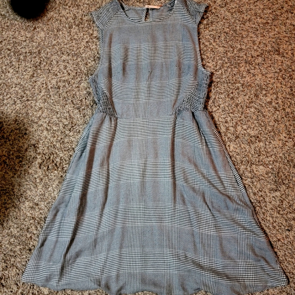 Checkered free people dress